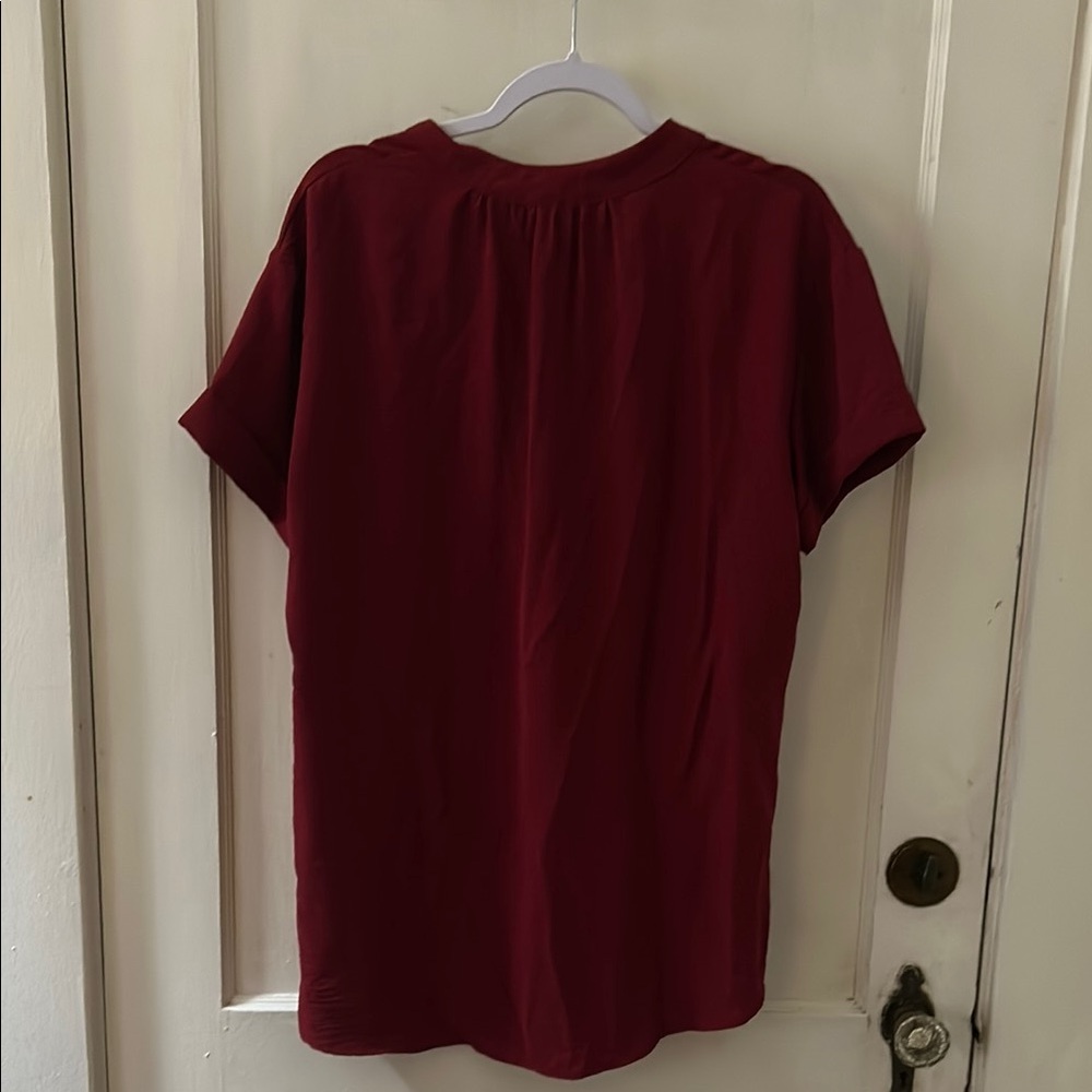 Entro Deep Red Blouse - Picture 9 of 10